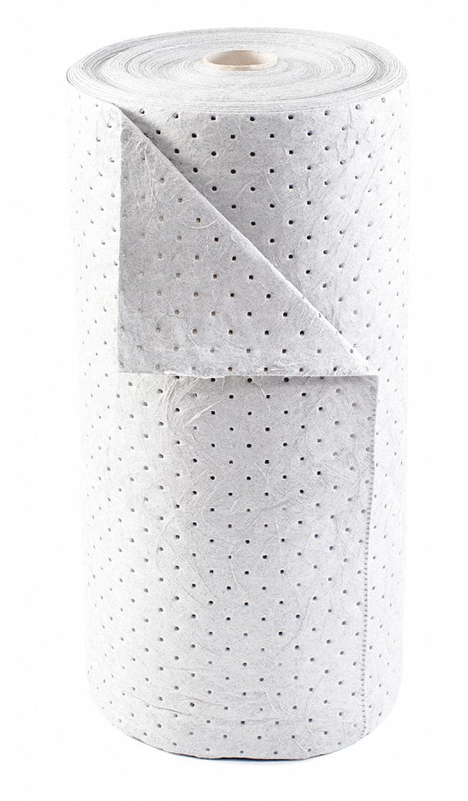 Absorbent Roll Oil-Based Liquids White