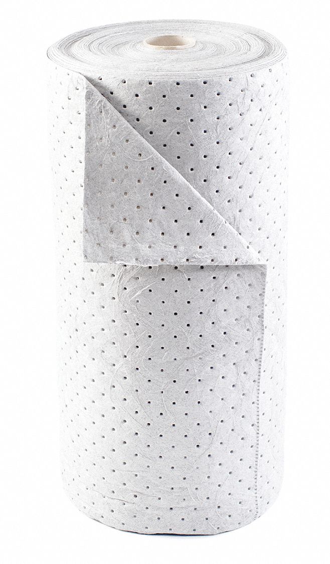 Absorbent Roll Oil-Based Liquids White