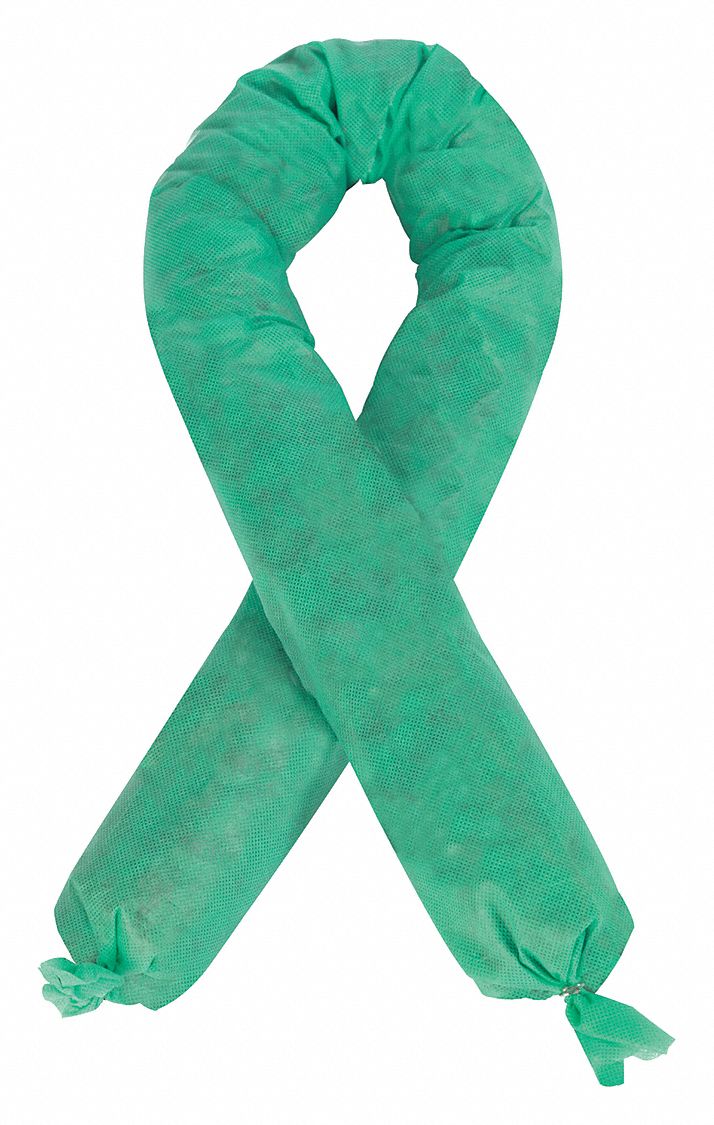 Absorb Sock Chemical Hazmat 4 ft L PK4