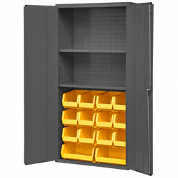 K4908 Bin Cabinet 72 x36 x18 Gray 14YlwBns