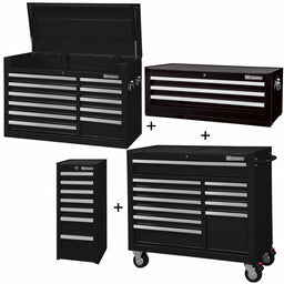 RollingCabinet PwdrCt Black 32Drawers