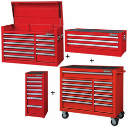 RollingCabinet PwdrCt Red 34Drawers