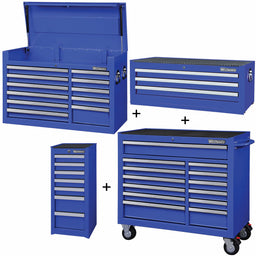 RollingCabinet PwdrCt Blue 34Drawers