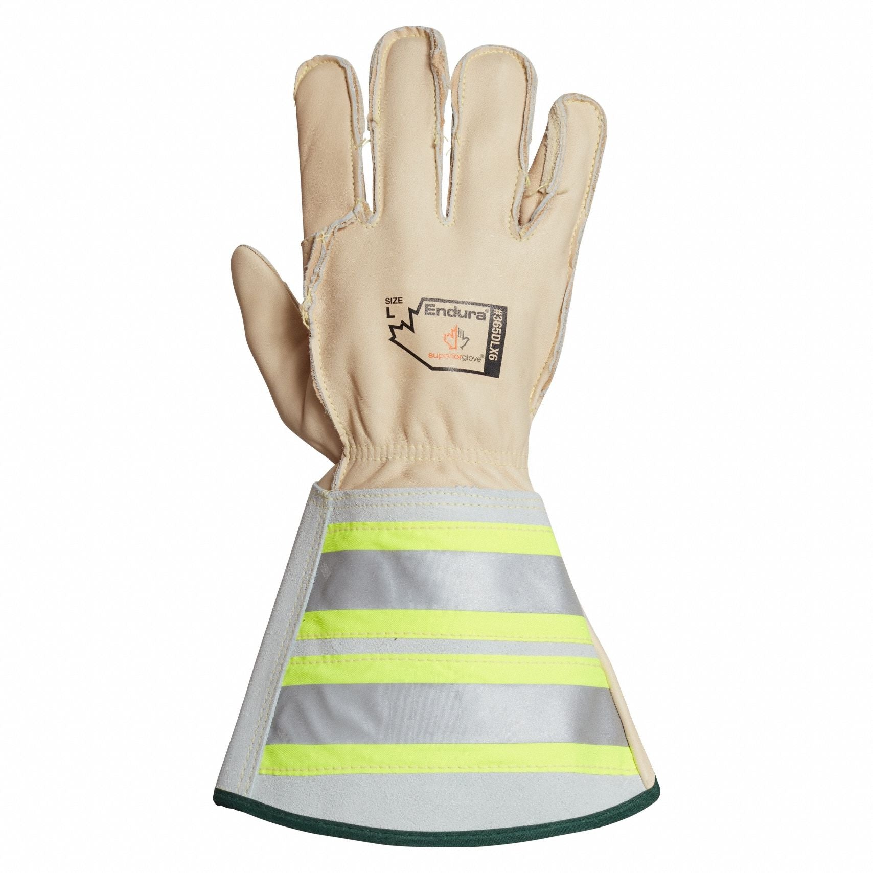 Gloves White L Horsehide PR