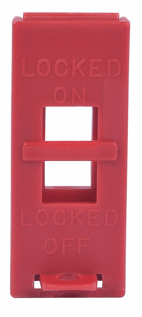 Wall Switch Lockout Red 3/8 in Dia.
