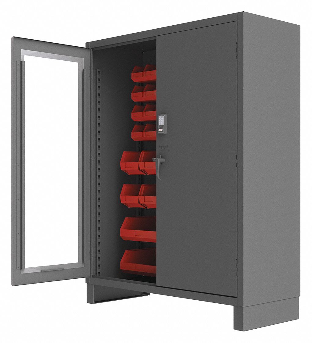K4875 Bin Cabinet 78 x60 x24 Gray 54RedBns