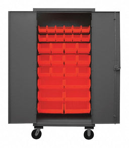 K4880 Bin Cabinet 80 x36 x24 Gray 30RedBns