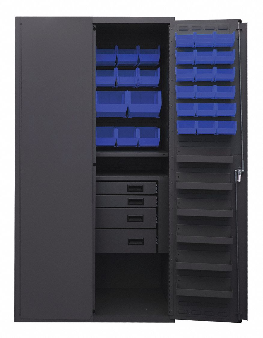 K4934 Bin Cabinet Gray 72 x36 x24 58BlBns
