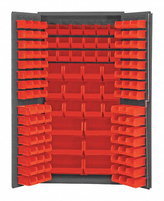 K4889 Bin Cabinet 72 x36 x24 Gray 132RedBns