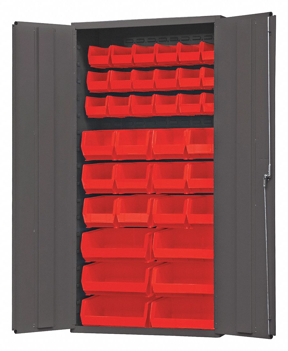 K4888 Bin Cabinet 72 x36 x18 Gray 36RedBns