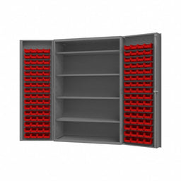 K4913 Bin Cabinet 72 x48 x24 Gray 128RedBns