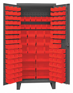 K4903 Bin Cabinet 78 x36 x24 Gray 126RedBns