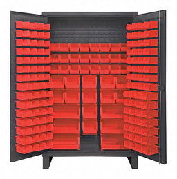 K4904 Bin Cabinet 78 x48 x24 Gray 162RedBns