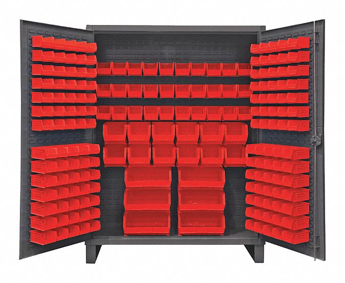 K4905 Bin Cabinet 78 x60 x24 Gray 198RedBns