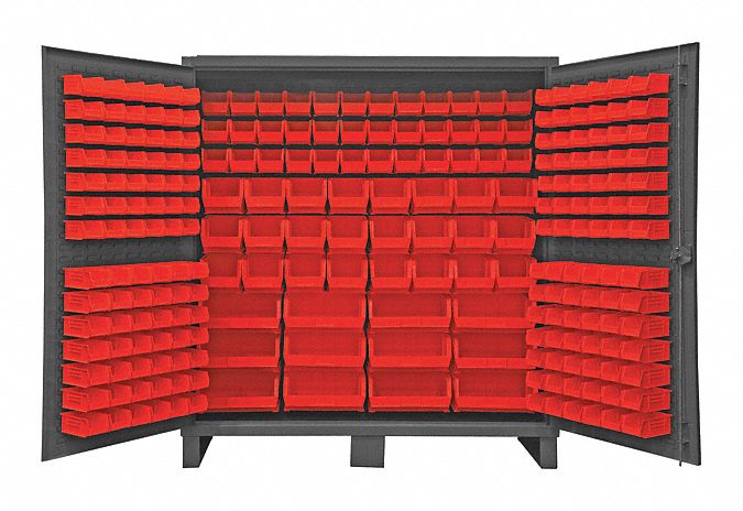 K4906 Bin Cabinet 78 x72 x24 Gray 240RedBns