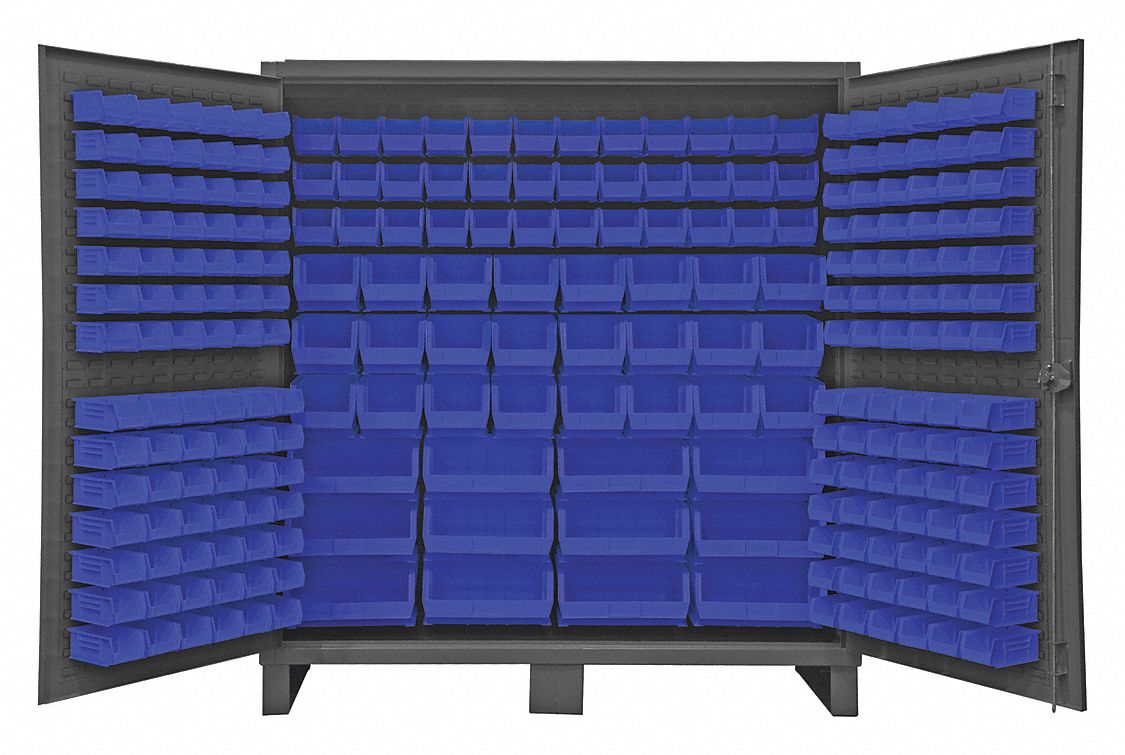 K4906 Bin Cabinet 78 x72 x24 Gray 240BlueBns
