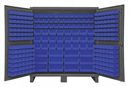 K4906 Bin Cabinet 78 x72 x24 Gray 240BlueBns