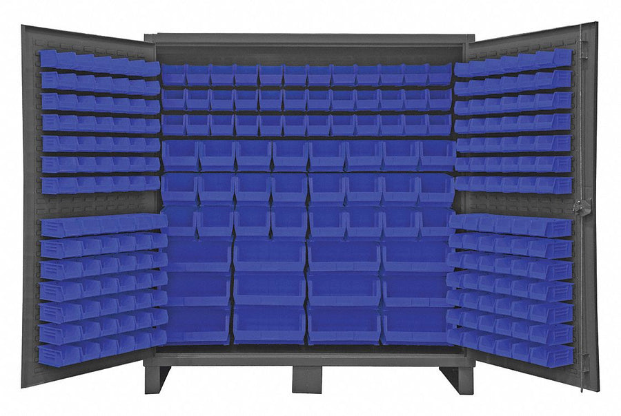 K4906 Bin Cabinet 78 x72 x24 Gray 240BlueBns