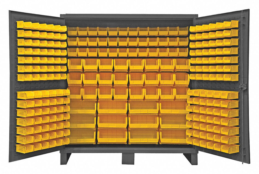 K4906 Bin Cabinet 78 x72 x24 Gray 240YlwBns