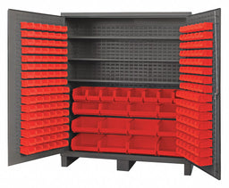 K4917 Bin Cabinet 84 x72 x24 Gray 212RedBns