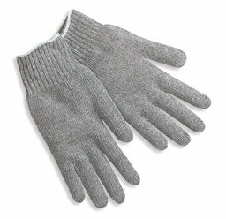 Knit Gloves 8-3/4 S Gray PR