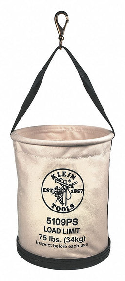 Bucket Bag Canvas Straight Wall OffWhite