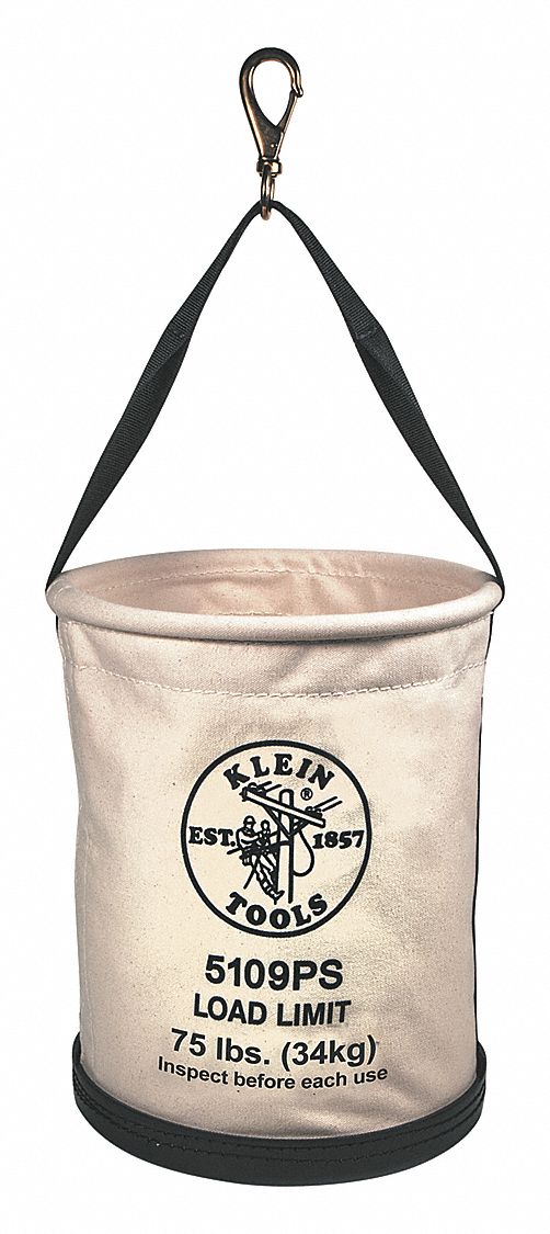 Bucket Bag Canvas Straight Wall OffWhite