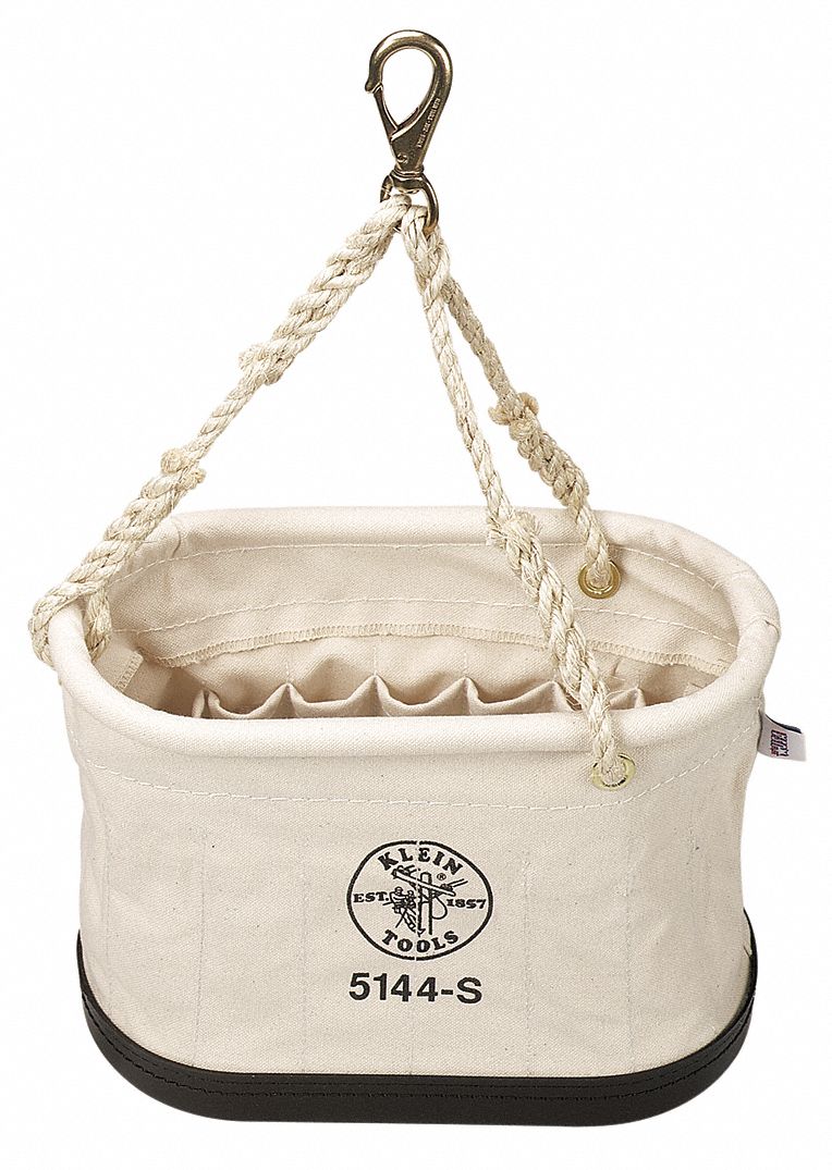 Bucket Bag Canvas Straight Wall OffWhite