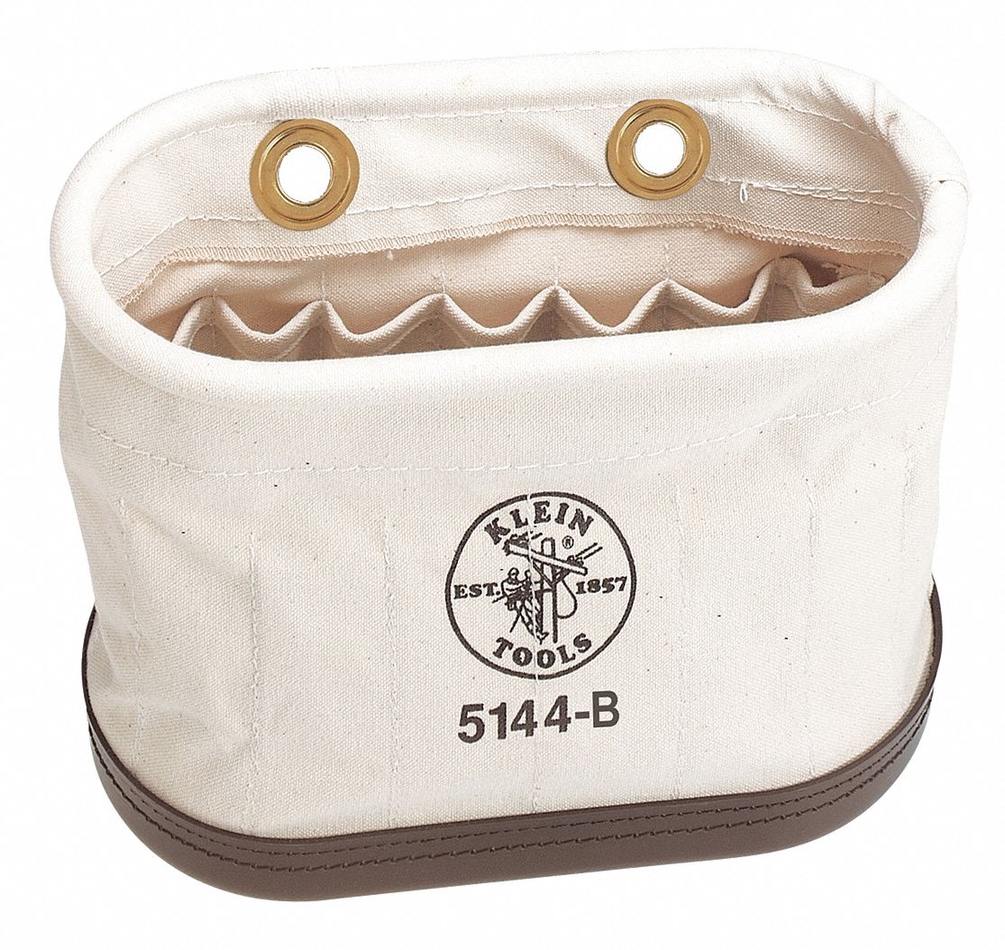 Bucket Bag Canvas Straight Wall OffWhite