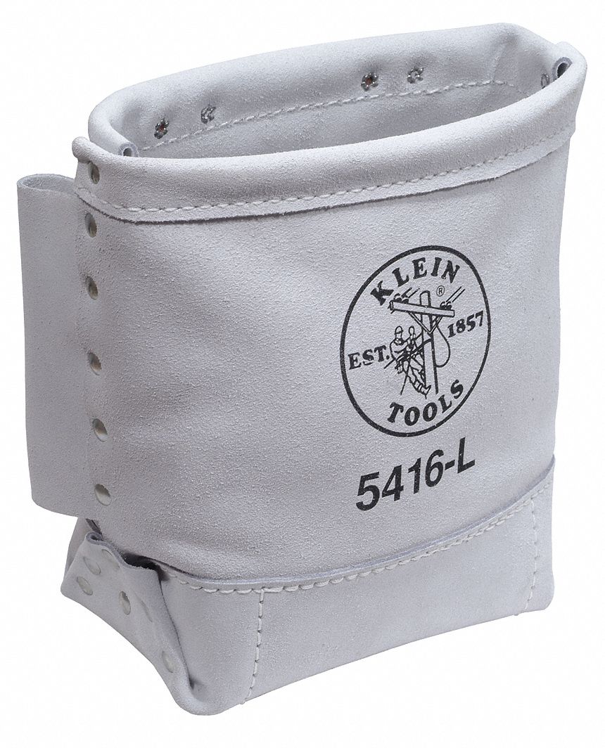 White Tool Pouch Leather