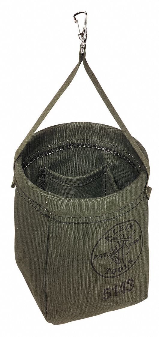 Bucket Bag Canvas Tapered Wall Green