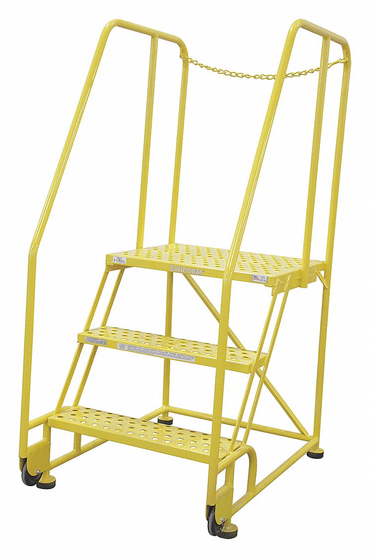 Tilt and Roll Ladder 3 Steps 41in.D.