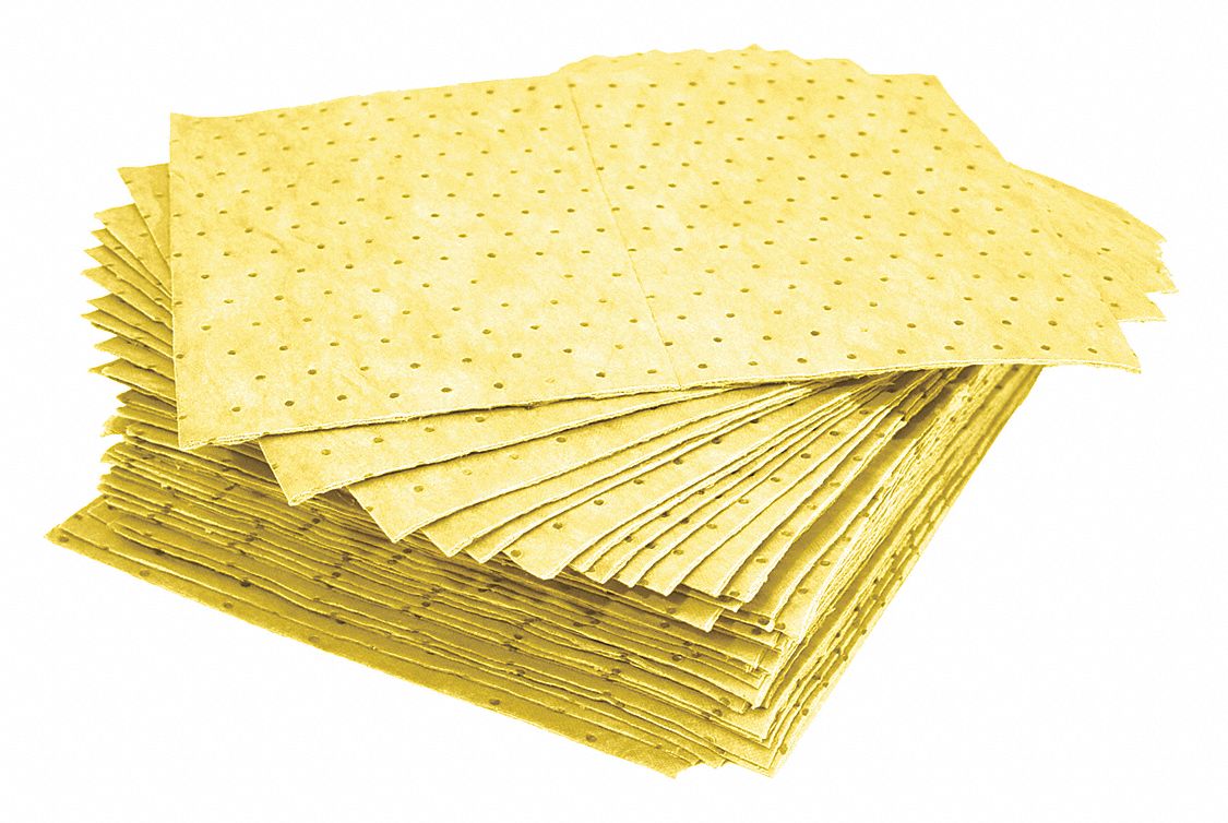 Absorbent Pad Universal Yellow PK100