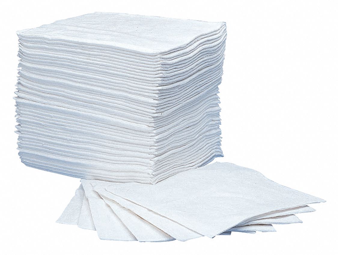 Absorb Pad Oil-Based Liquids White PK50