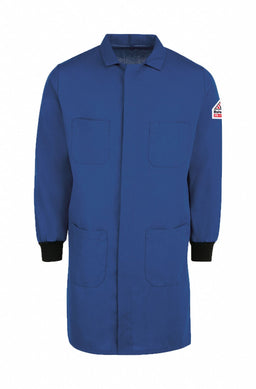 J0287 Mens Flame-Resistant Lab Coat Blue M