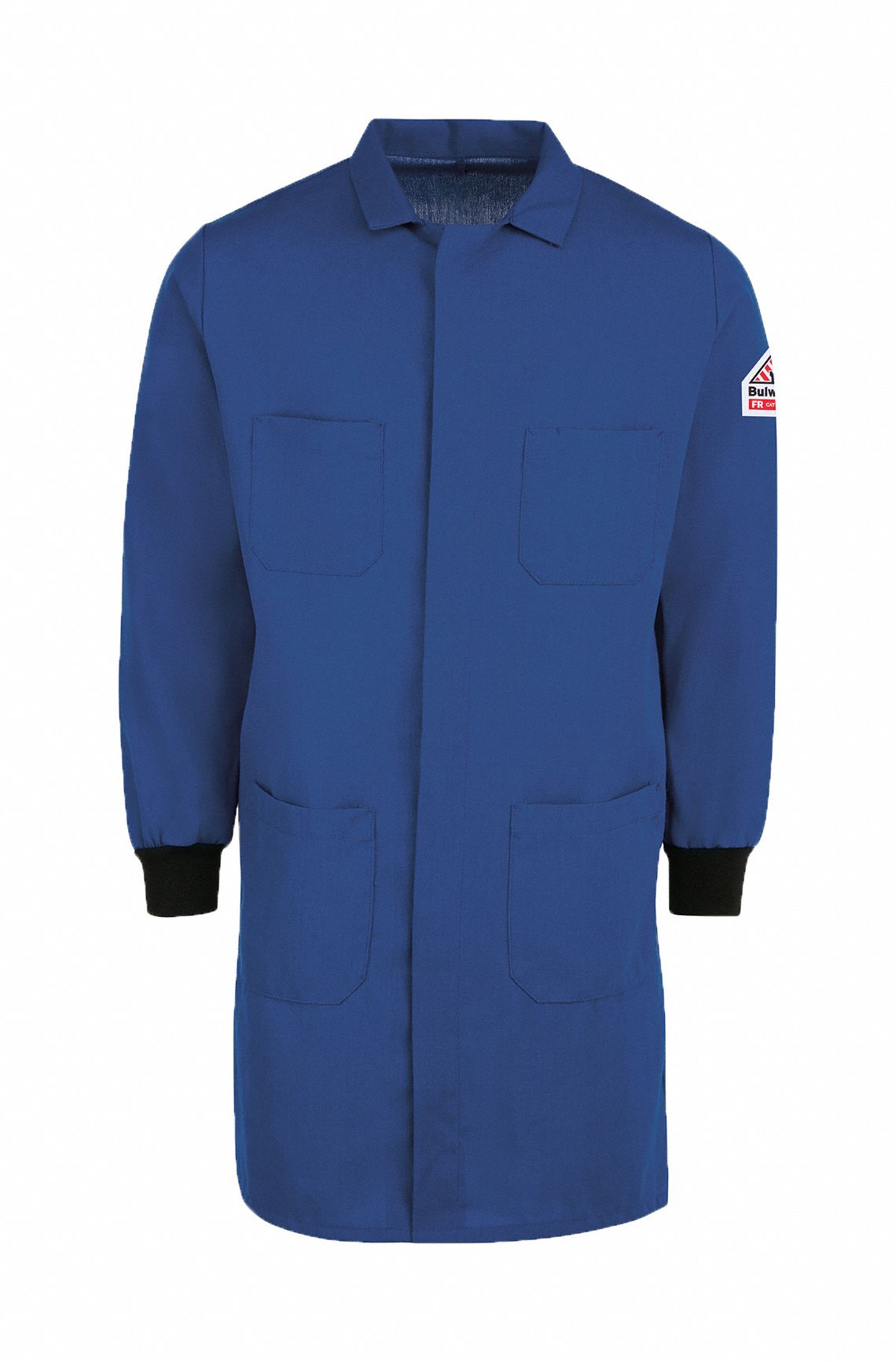 J0287 Mens Flame-Resistant Lab Coat Blue S