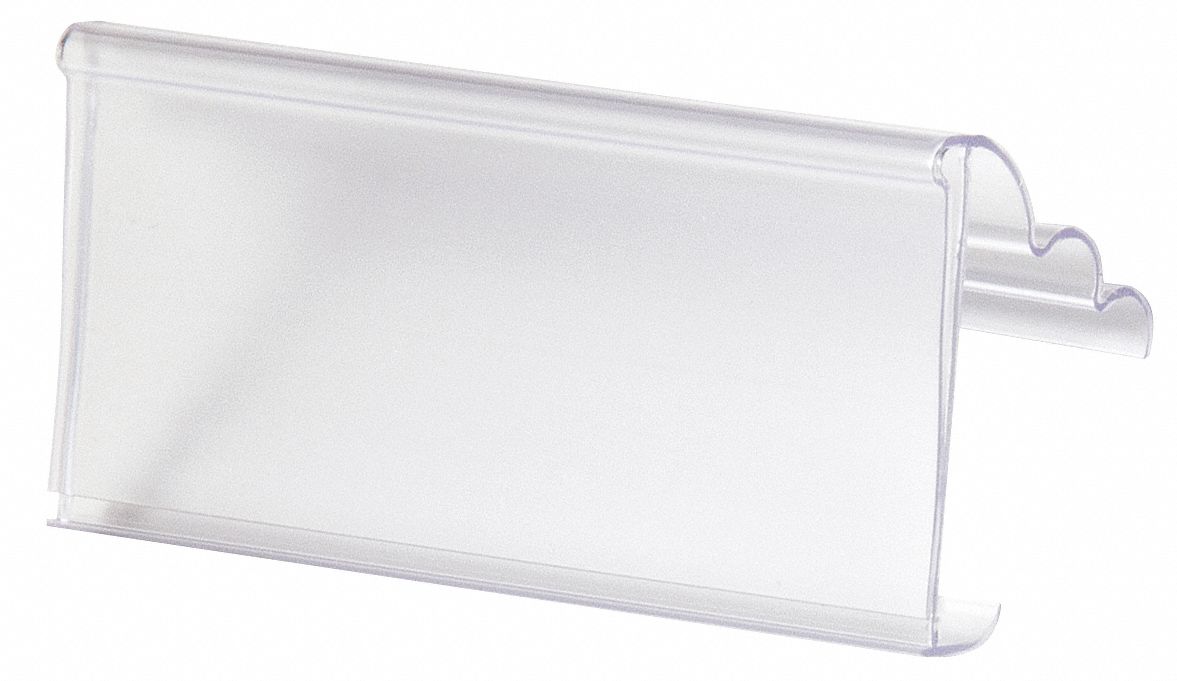 Label Holder Clear Slide-In PK25