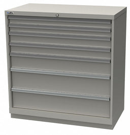 K3760 Mod Drwr Cab 41-3/4 H 7 Drwr Light Gray