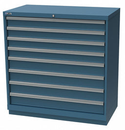 K3767 Mod Drwr Cab 41-3/4 H 8 Drwr Clssc Blue
