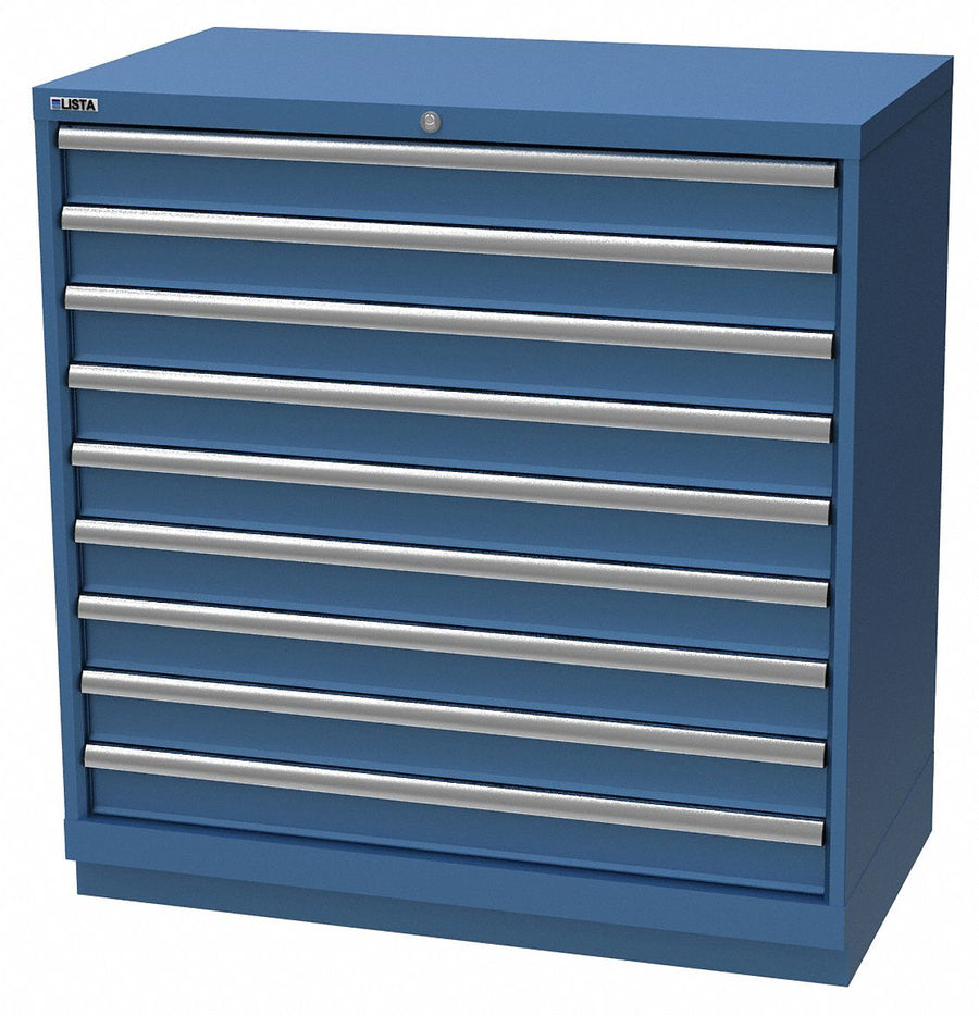 K3768 Mod Drwr Cab 41-3/4 H 9 Drwr Bright Blue