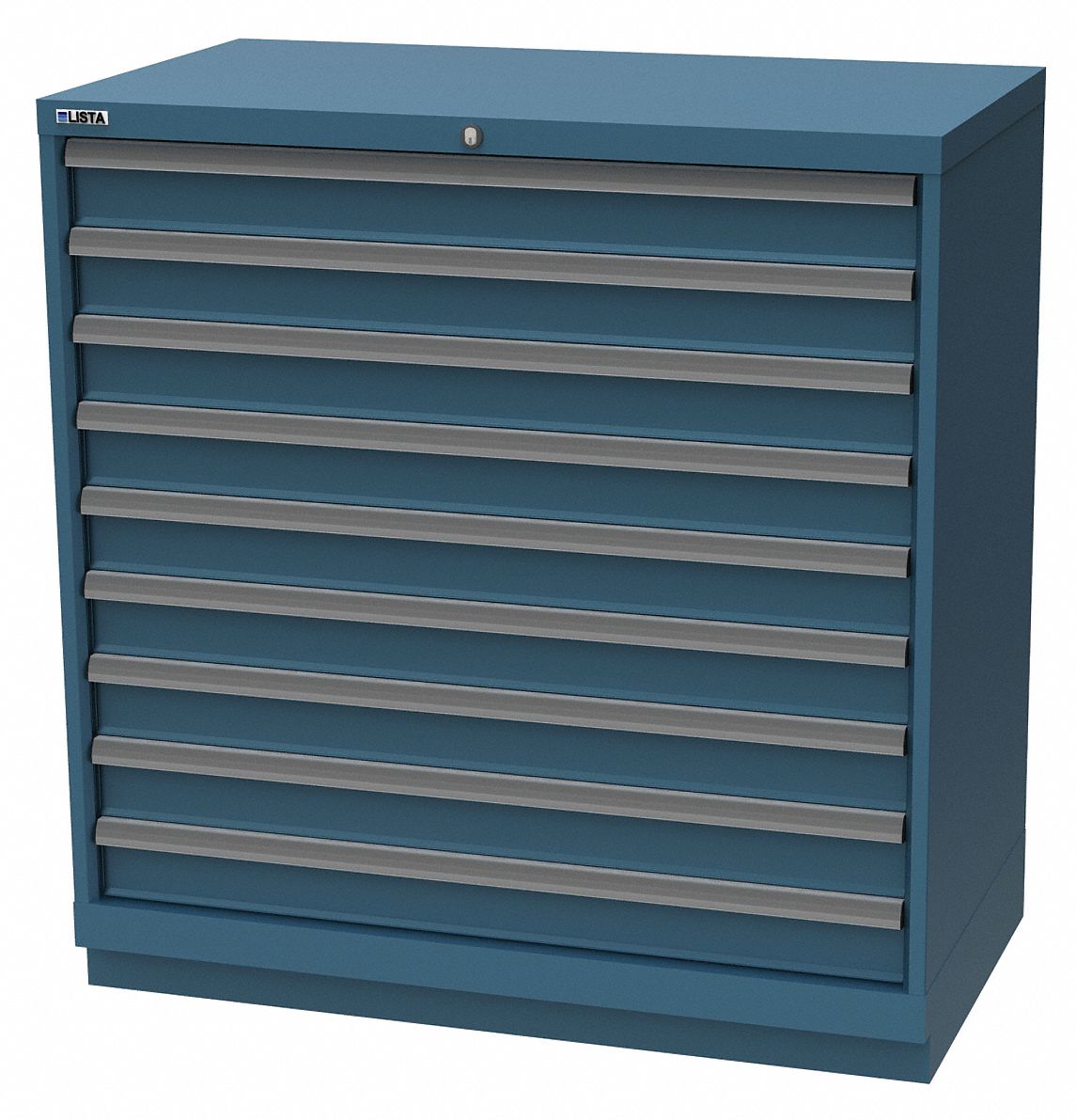 K3768 Mod Drwr Cab 41-3/4 H 9 Drwr Clssc Blue