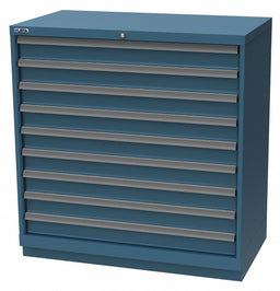 K3768 Mod Drwr Cab 41-3/4 H 9 Drwr Clssc Blue