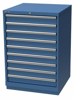 K3765 Mod Drwr Cab 41-3/4 H 9 Drwr Bright Blue