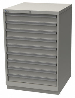 K3765 Mod Drwr Cab 41-3/4 H 9 Drwr Light Gray
