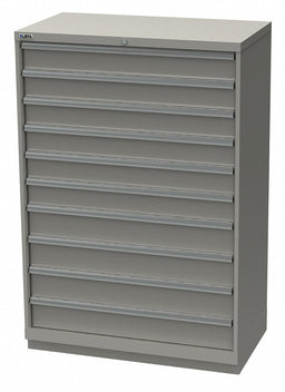 Mod Drwr Cab 59-1/2 H 10 Drwr Light Gray