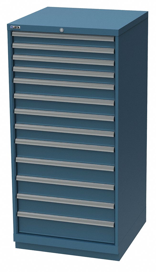 Mod Drwr Cab 59-1/2 H 13 Drwr Clssc Blue