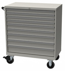 K3753 ModDrwrCab 47.5 x40 x22.5 LtGry 9Drwr