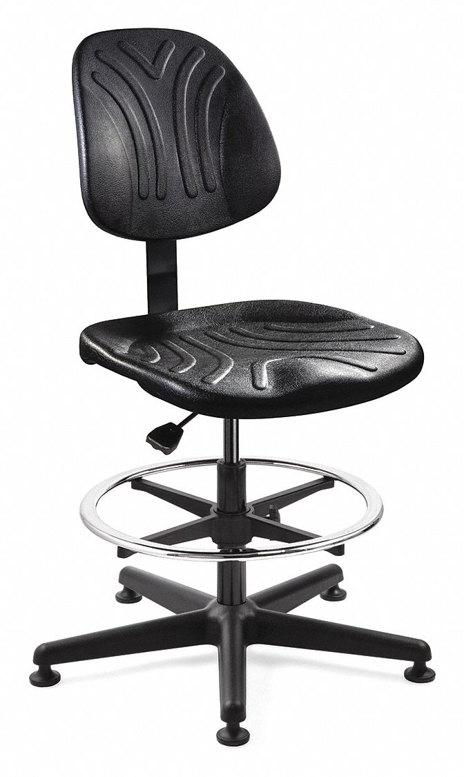 Drafting Chair 52 in H Black