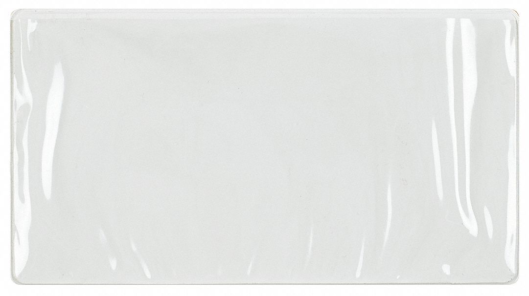Label Holder Clear/Wht Glossy Pocket PK4