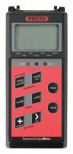 Electronic Torque Meter LCD 9V Battery